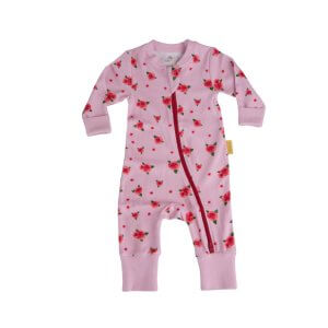 Roses organic cotton zippyboo