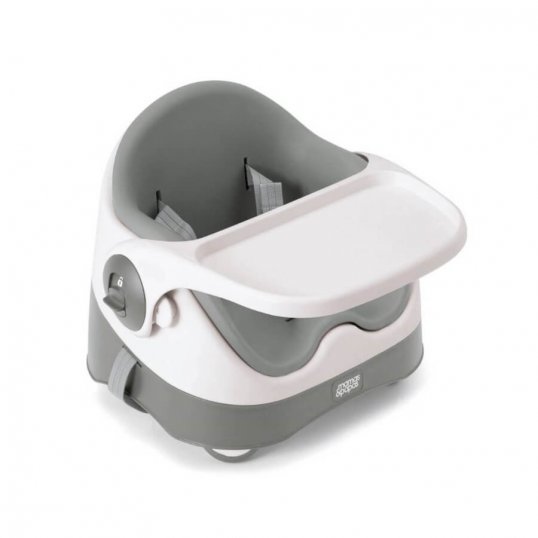 Bud 2-in-1 Booster Seat with Detachable Tray – Pebble Grey