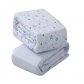 Jersey Cotton Fitted Sheets One Size for Cot and Cot Bed Blue.